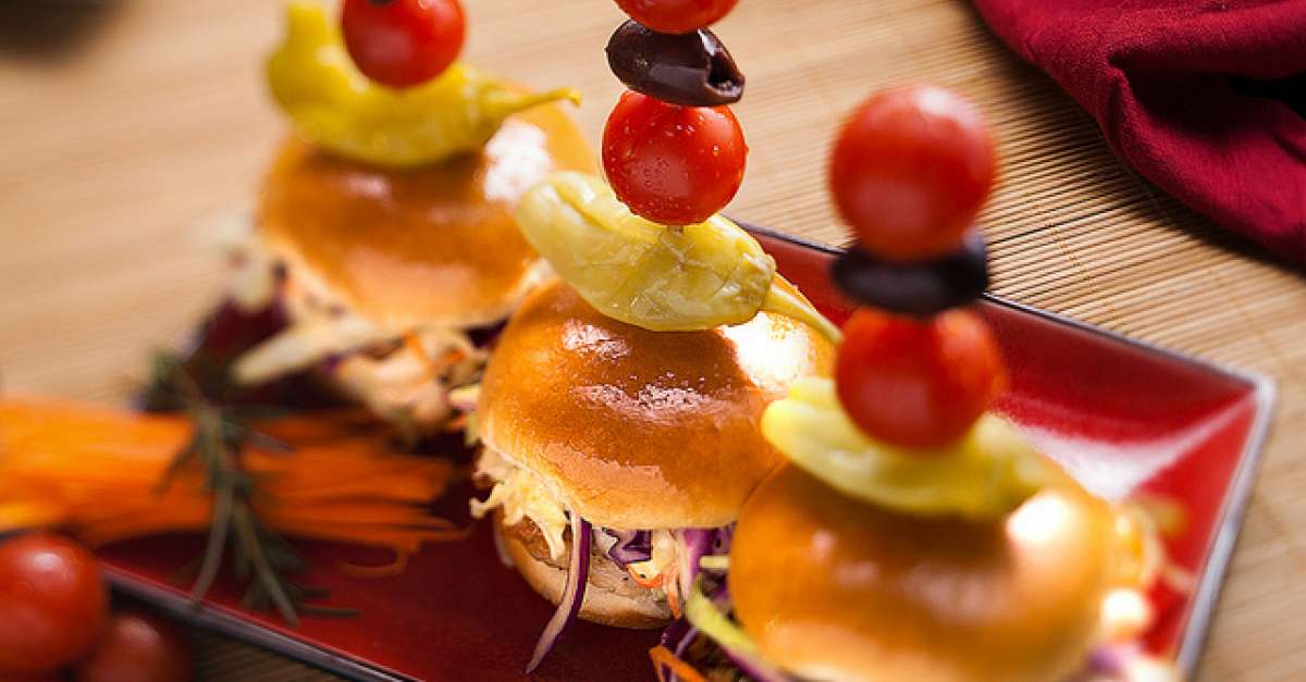 Pulled Chicken Sliders with AppleJicama Relish Wisconsin Public Radio